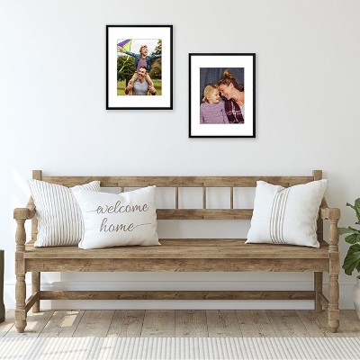 Black Wood 11x14 Picture Frame with Shatter-Resistant Glass