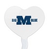 Millikin University Secondary Logo Heart Love Cupcake Picks Toppers Decoration Set of 6 - 2 of 4