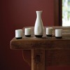 True Fervor 5pcs Ceramic Sake Set, 4 3.5oz Saki Cup Set & 1 8oz Sake Bottle Carafe - Traditional Japanese Tokkuri & Saki Cups Drink Gift - White - 3 of 4