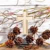 Bright Creations 12 Pack Unfinished Wooden Cross with Jute String, Small Wooden Crosses for Crafts and DIY Projects, 3.8 x 5 Inches - 2 of 4