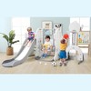 GustoWave 7-in-1 Toddler Slide and Swing Set, Kids Slide with Adjustable Swing and Basketball Hoop for 1-3 Years Old - 2 of 4