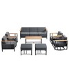Gymojoy Outdoor Sofa Funiture with Thick Cushion for Garden Yard - 3 of 4