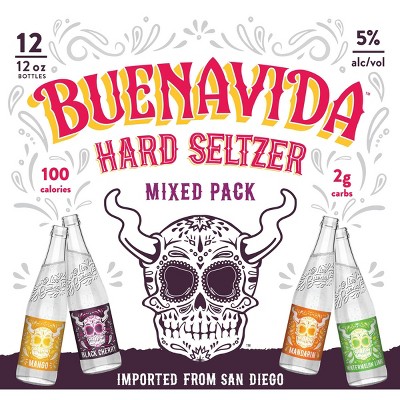 Buenavida Mixed Hard Seltzer - 12pk/12 fl oz Bottles