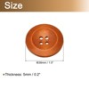 Unique Bargains Wooden DIY Craft Clothing Sewing Buttons 50 Pcs - 2 of 4