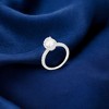 Slickblue Women's Oval-Cut Halo Engagement Ring – with 2.34 Carat Round and Oval Cubic Zirconia, Size Options 5-10 - 2 of 4