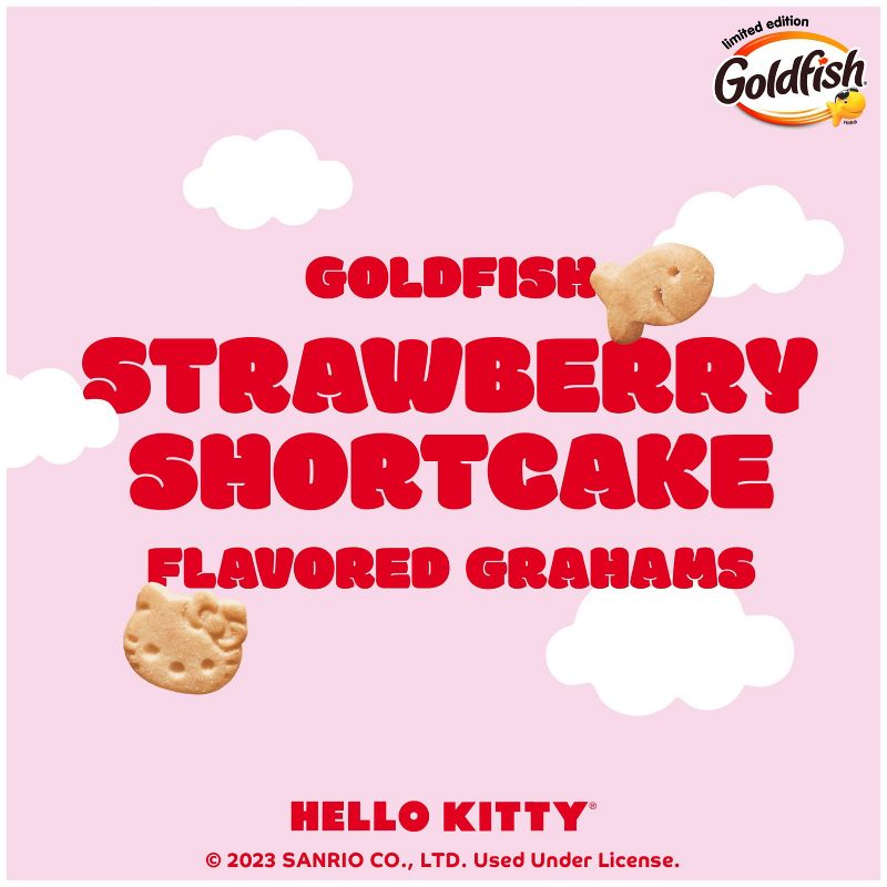 Pepperidge Farm Goldfish Grahams Hello Kitty Strawberry Shortcake Snack Crackers - 6.1oz, 3 of 14