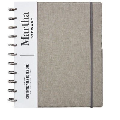 Martha Stewart Linen Letter Discbound Notebook MS102H