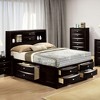 TiramisuBest Walnut 2-Piece Rubberwood Bedroom Set, Platform Bed with Nightstand, Queen - 2 of 4