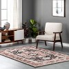 Nuloom Deanna Distressed Traditional Medallion Cotton Blend Indoor Area Rug - 2 of 4