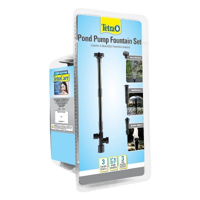 Tetra Black Adjustable Fountain Head Kit with 3 Patterns
