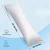 Full Body Pillow for Adults, 20x54 Inch, White, Ideal for Side Sleepers - 2 of 4