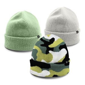 Dalix Beanie Soft Knit 3 Pack Stretch Skully Warm Winter Ski - 1 of 4