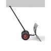 Heavy Duty 29x20 Inch Rolling Snow Shovel with Wheels – Adjustable Angled Metal Blade – Ergonomic Handle for Driveway - 4 of 4