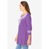 Woman Within Plus Size Embroidered Knit Tunic - 4 of 4