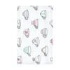 Hudson Baby Infant Girl Cotton Flannel Burp Cloths, Tea Party, One Size - 3 of 4