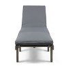 PAGED Patio Chaise Lounge Wooden Adjustable Recliner with Armrests Modern Lounge Chair for Garden, Poolside - 3 of 4