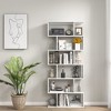 Costway 2 PCS 6 Tier S-Shaped Bookshelf Storage Display Bookcase Z-Shelf - 4 of 4