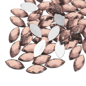 Unique Bargains Acrylic Flat Back DIY Decor Jewelry Horse Eye Gems 50 Pcs - 1 of 4