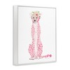 Stupell Industries Pink Leopard Floral Garland Framed Giclee Art - 2 of 4
