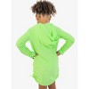RuffleButts Toddler Girls UPF50+ Sun Protective Ruched Quarter-Zip Cover-Up - Neon Honeydew, 4T - 4 of 4