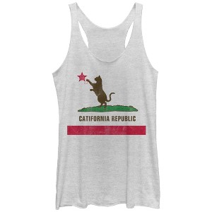 Women's Lost Gods Cat Republic Flag Yarn Racerback Tank Top - 1 of 3