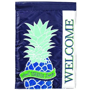 Magnolia Garden Sweet VA Breeze Pineapple 29 x 42 Purple Polyester Outdoor Hanging Flag - 1 of 2