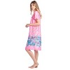 Casual Nights Women's Short Sleeve Muumuu Lounger Dress - 2 of 4