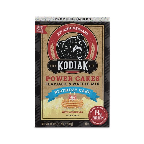 Kodiak Power Cakes Birthday Cake Flapjack & Waffle Mix - 18oz : Target