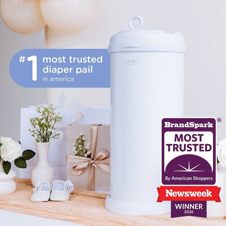 Ubbi Stainless Steel Diaper Pail, 3 of 9