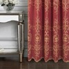RT Designers Collection Jayla Stylish & Premium Embroidered Curtain Panel 54" x 90" Burgundy - 3 of 4