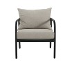 GDFStudio Kenia Outdoor Aluminum Round Tube Club Chairs with Cushions - 4 of 4