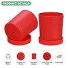 Unique Bargains Plastic Indoor Drainage Holes Planters 2 Pc - 2 of 4