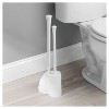 iDESIGN Una Slim Toilet Bowl Brush And Holder Set White - image 3 of 4