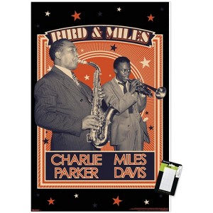 Trends International Charlie Parker and Miles Davis - Together Unframed Wall Poster Prints - 1 of 4