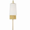Crystorama Lighting Avon 1 - Light Sconce in  Aged Brass - 4 of 4