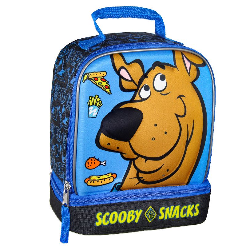 Scooby-Doo Scooby Snacks Dual Compartment Insulated Lunch Tote Bag Multicoloured, 1 of 7
