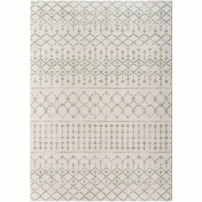 Mark & Day Vinkepas 7'10"x10' Rectangle Woven Indoor Area Rugs Sage: Geometric, Stain-Resistant, Modern, Pet Friendly
