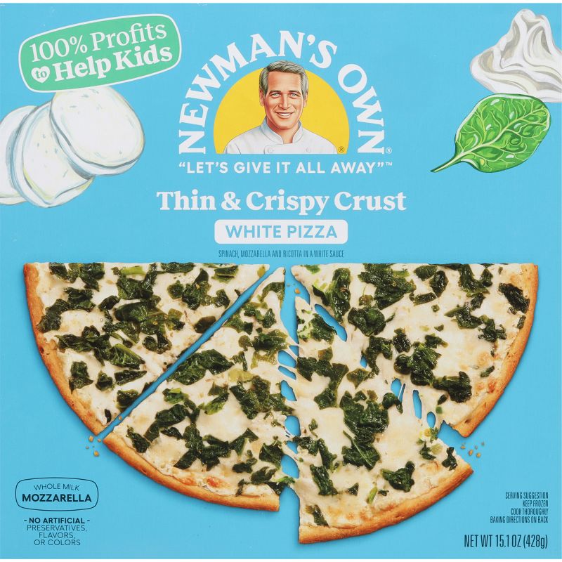 Newman&#39;s Own White Thin Crust Frozen Pizza - 15.1oz, 6 of 8
