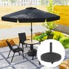 Outsunny Round Patio Umbrella Base with Wheels, 46 lbs Resin Umbrella Stand Base, Patio Umbrella Holder for 1.3"/1.5"/1.9" Umbrella Poles - 2 of 4