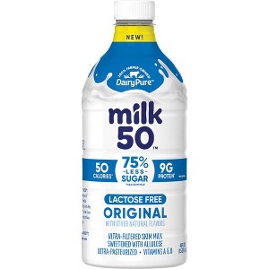 DairyPure Milk 50 Skim Unflavored Milk - 48 fl oz - 1 of 4