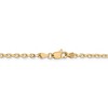 Black Bow Jewelry 3mm, 14k Yellow Gold Diamond Cut Solid Cable Chain Necklace - 4 of 4