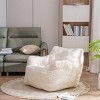 Bean Bag Chair Modern Tufted Memory Foam with Ergonomic Backrest for Living Room 37in Wide-3irtyhousy - 3 of 4