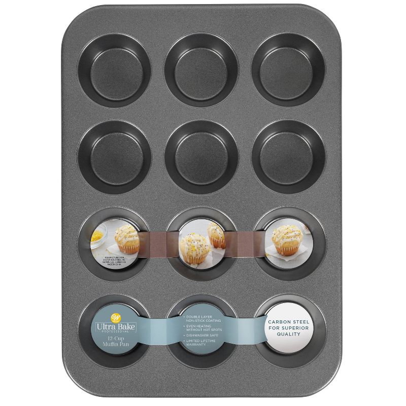 Wilton Ultra Bake Professional 12 Cup Nonstick Muffin Pan, 6 of 7