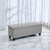 Storage Ottoman Bench, Storage Bench, Fabric Entryway Bedroom Bench, Loads 330 lb for Bedroom Living Room - 4 of 4