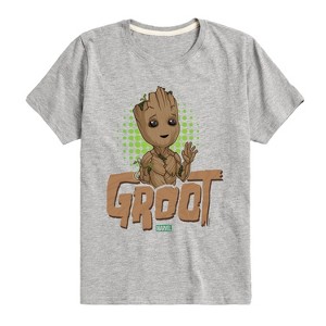 Boys' - Marvel - Baby Groot Short Sleeve Graphic T-Shirt - 1 of 4