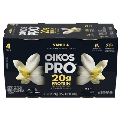 Oikos Pro Vanilla Greek Yogurt - 4ct/5.3oz_3