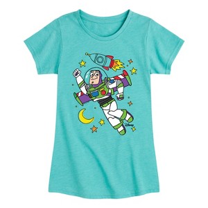Girls' - Disney - Spaced Out Fitted Short Sleeve Graphic T-Shirt - 1 of 4