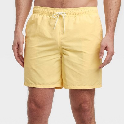 Men's 7" Swim Shorts - Goodfellow & Co™ Yellow XS