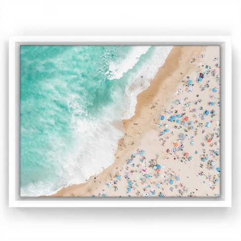 Americanflat - 16x20 Floating Canvas White - Poolside By Sisi And