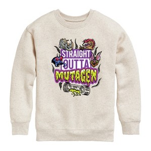Boys' - Teenage Mutant Ninja Turtles Mutant Mayhem - Straight Outta Mutagen Graphic Long Sleeve Fleece Sweatshirt - 1 of 4